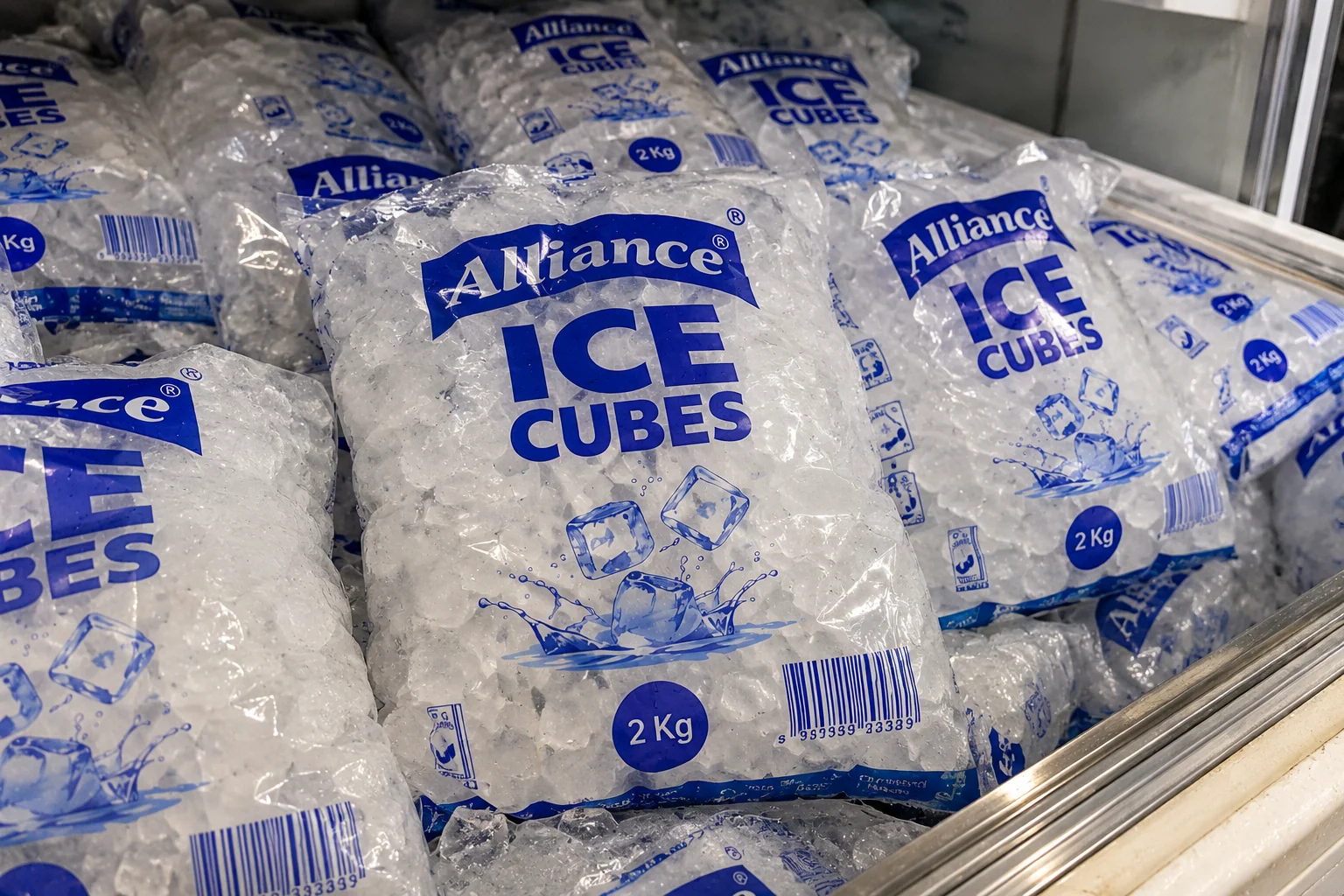 Alliance packaged ice cubes